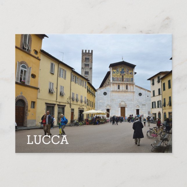 Lucca italien vykort (Framsida)