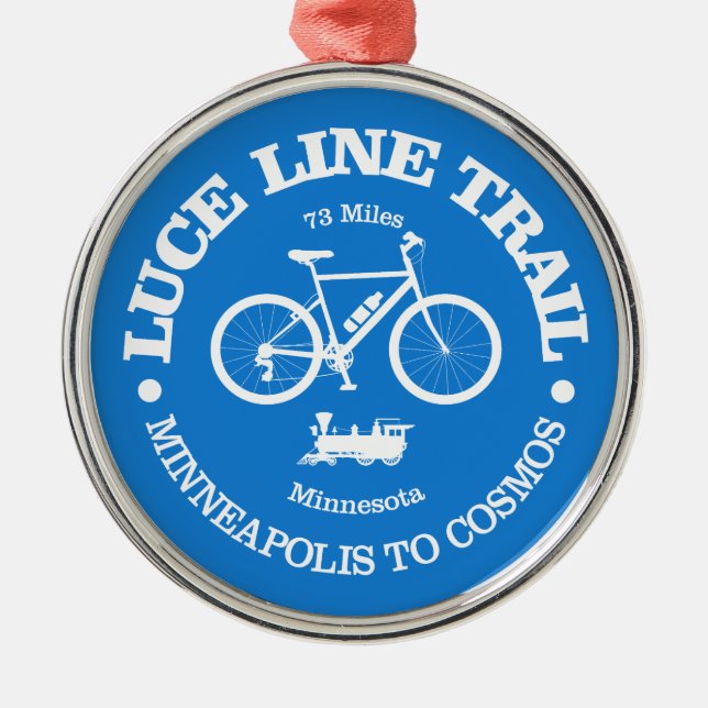 Luce Line Trail (cykling) Julgransprydnad Metall (Framsidan)