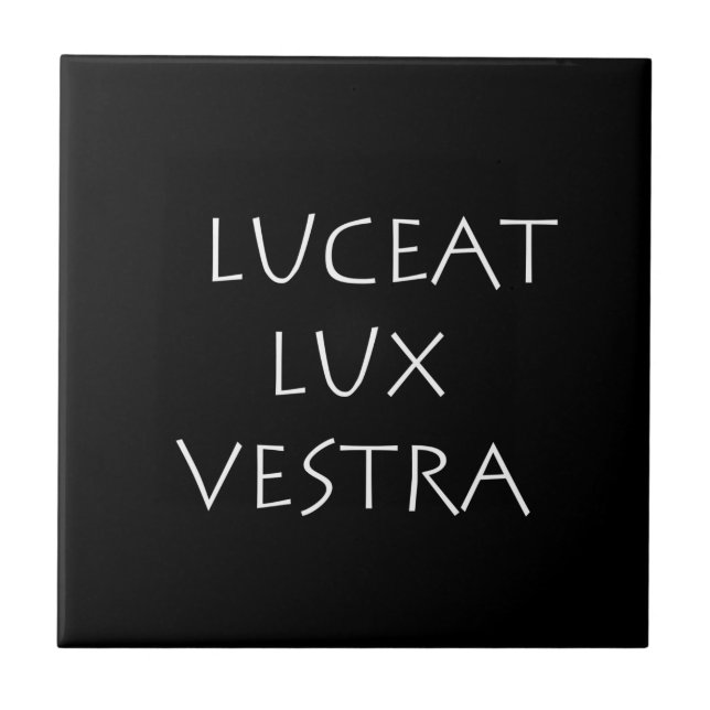 Luceat lux vestra kakelplatta (Framsidan)