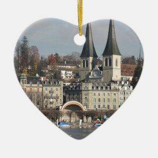 Lucern Schweitz Julgransprydnad Keramik