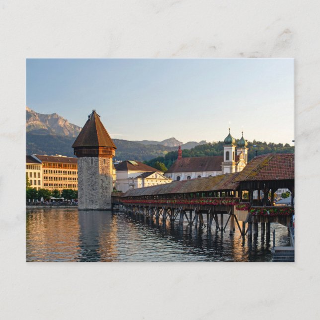 Lucerne Covered Bridge Vykort (Framsida)