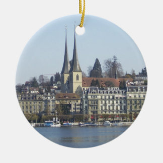 Lucerne Schweitz Julgransprydnad Keramik