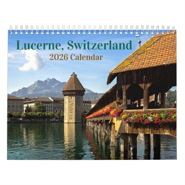 Lucerne Schweiz 2026-kalender Kalender (Omslag)