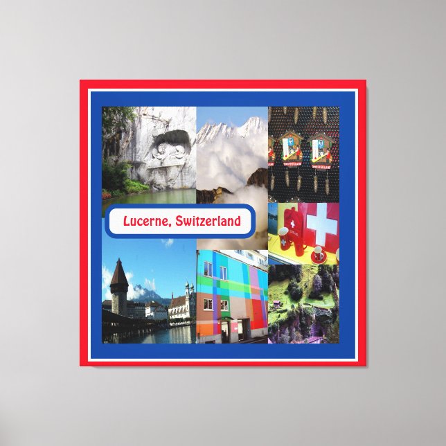 Lucerne, Schweiz Canvastryck (Framsida)