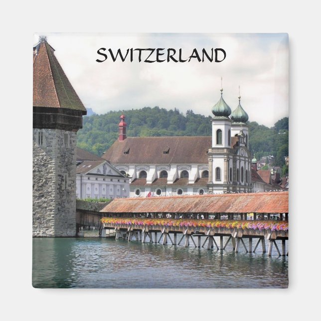 LUCERNE, SCHWEIZ MAGNET (Framsidan)