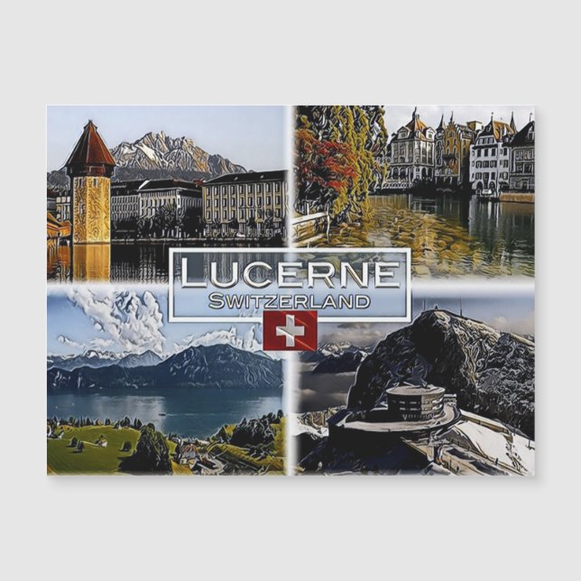 Lucerne - Schweiz - Mosaic - (Framsida)