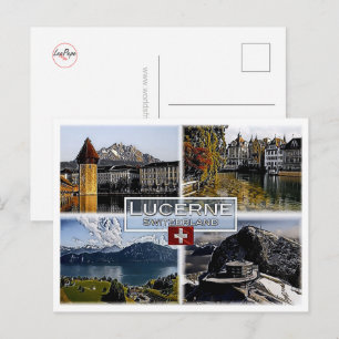 Lucerne - Schweiz - Mosaic - Vykort