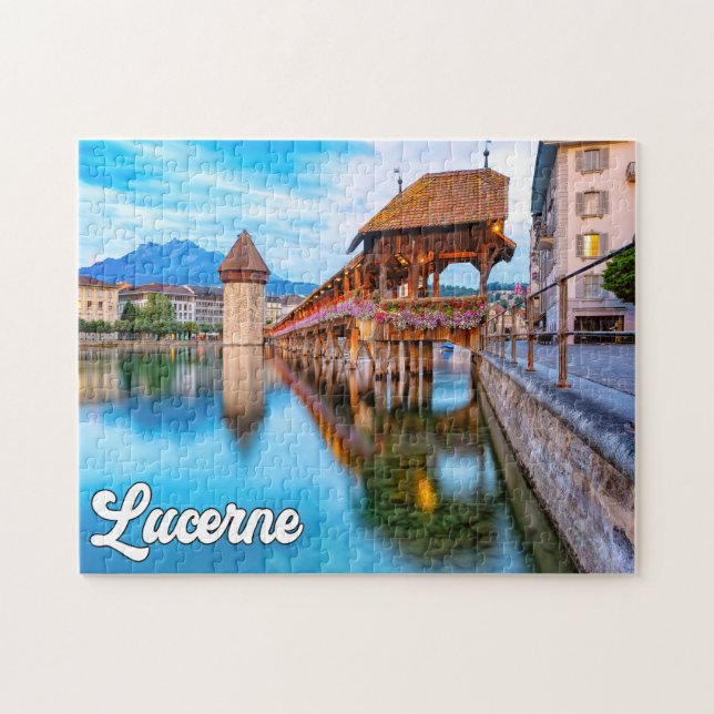 Lucerne, Schweiz Pussel (Horisontell)