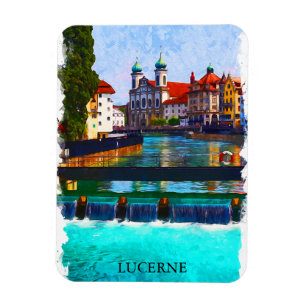Lucerne Schweiz Swiss Europe Magnet