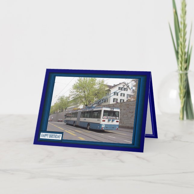 Lucerne trådey buss kort (Framsida)