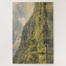 Lucernsjön Schweizisk alpin stuga Art Pussel