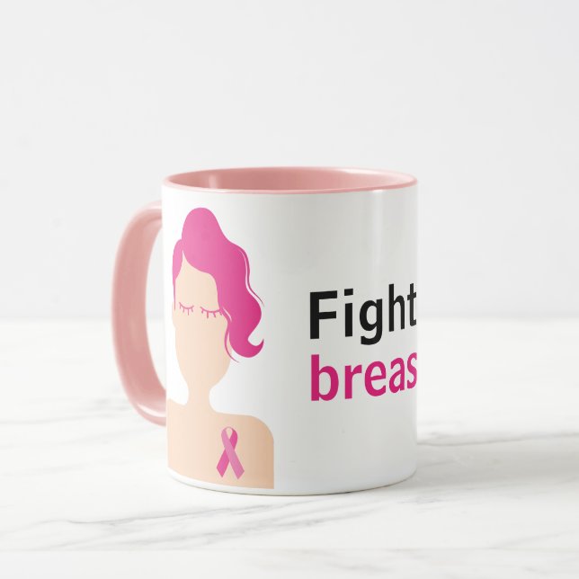 Lucha contra el cáncer de mama mugg (Framsida vänster)