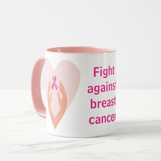 Lucha contra el cáncer de mama mugg (Framsida vänster)