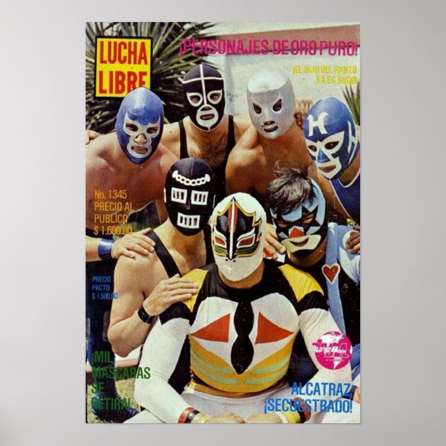 Lucha Libra Group Shot Poster (Framsidan)