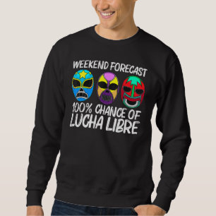 Lucha Libre Art För manar Women Wrestling Wrestler Lång Ärmad Tröja