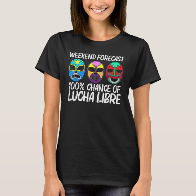 Lucha Libre Art För manar Women Wrestling Wrestler T Shirt (Framsida)