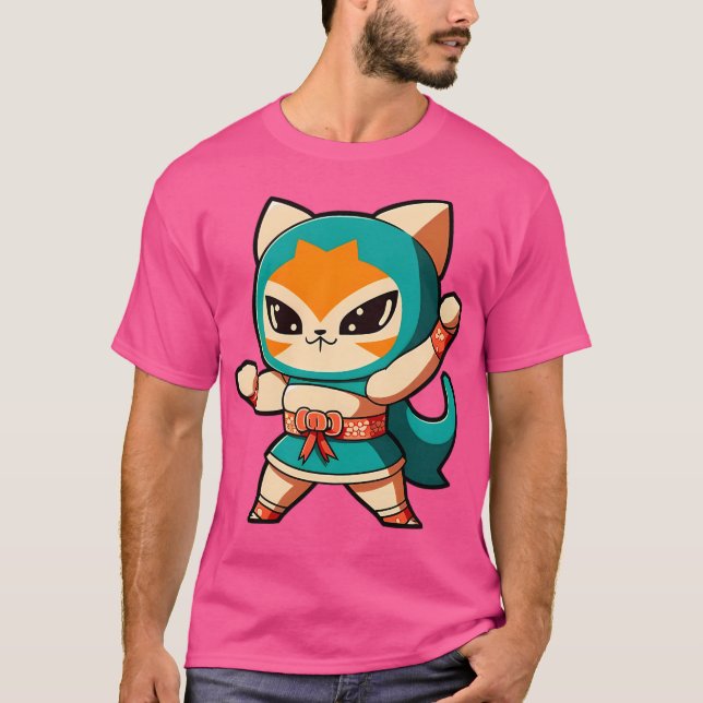 Lucha Libre Cats T Shirt (Framsida)