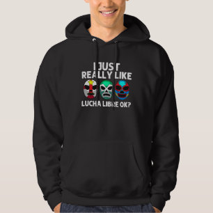 Lucha Libre För Män Kvinnor Mexikansk Brottningsm Hoodie