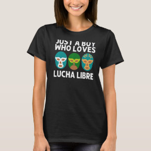 Lucha Libre-formgivning för Boys Manar Luchador Wr T Shirt