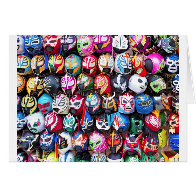Lucha Libre Hälsningskort (Framsidan Horizontal)