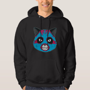 Lucha Libre Katt bär Luchador brottningsmask Hoodie