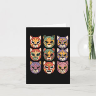 Lucha Libre Kattmaskerad Rollig Luchador Mask Gato Kort