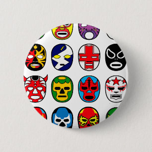 Lucha Libre Luchador maskerar den mexicanska Knapp