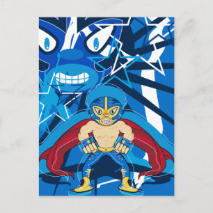 Lucha Libre Luchador Wrestler Vykort