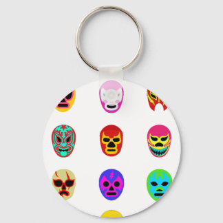 Lucha Libre Mask Mexican Wrestling Nyckelring