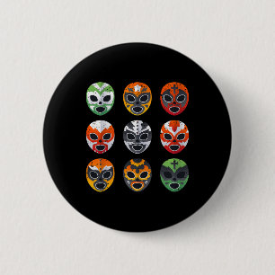 Lucha Libre-masker Tröja Pojke Män Mexikansk brott Knapp