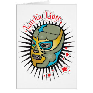 Lucha Libre maskerar den mexicanska brottningen Hälsningskort