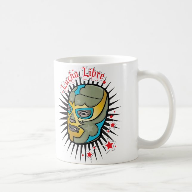 Lucha Libre maskerar den mexicanska brottningen Kaffemugg (Höger)