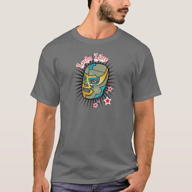 Lucha Libre maskerar den mexicanska brottningen Tee Shirt (Framsida)