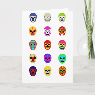 Lucha Libre maskerar mexicansk brottning Kort