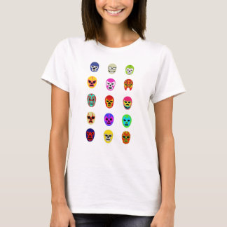 Lucha Libre maskerar mexicansk brottning Tee Shirt