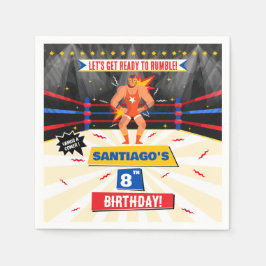 Lucha Libre Mexican Wrestling Party Pappersservett