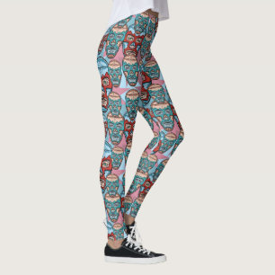 Lucha Libre mexicansk brottareLuchador damasker Leggings