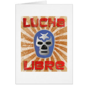Lucha Libre mexicansk brottning Hälsningskort