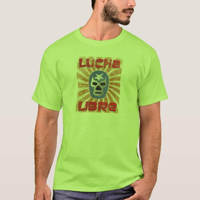 Lucha Libre mexicansk brottning Tee Shirt (Framsida)