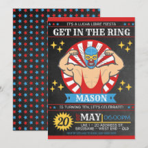 Lucha Libre Mexikansk Födelsedagsfest