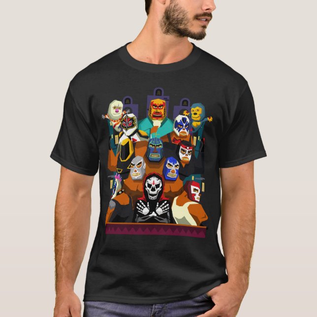 Lucha Libre T Shirt (Framsida)