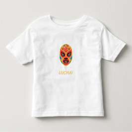 Lucha Libre Tecknad Mask Mexikansk Kultur Konst T Shirt