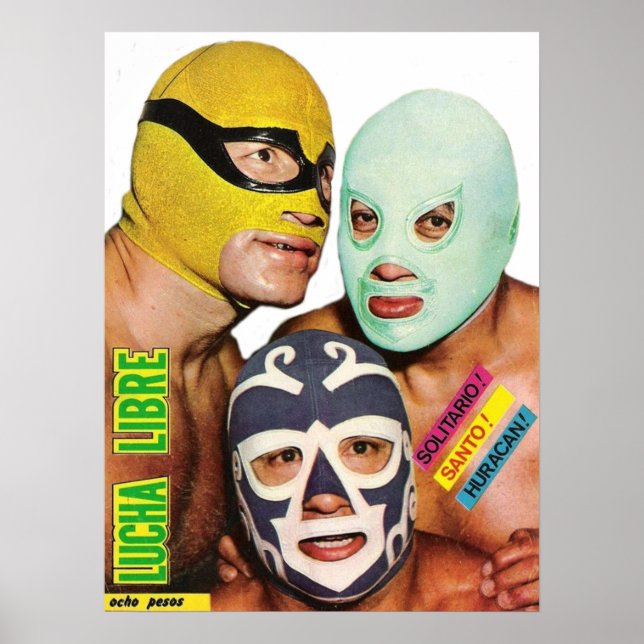 Lucha Libre Trio Poster (Framsidan)