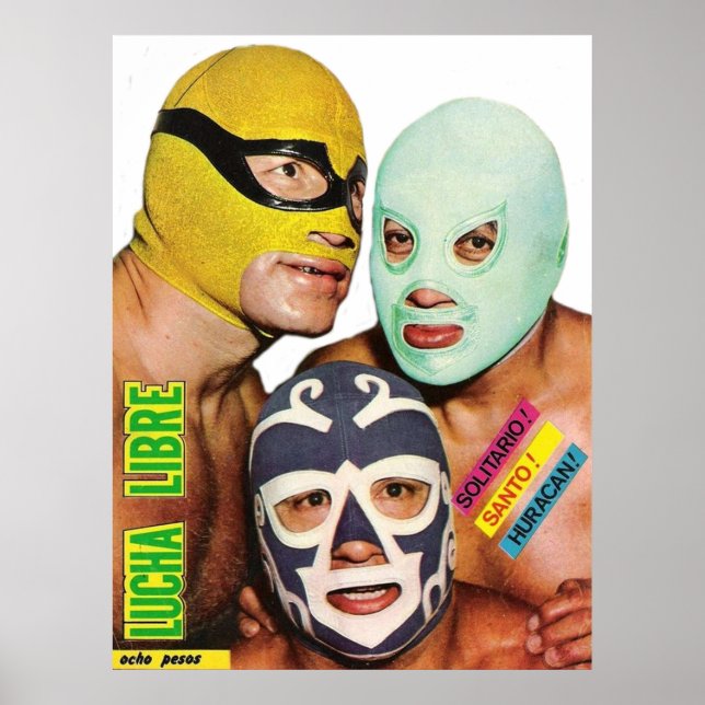 Lucha Libre Trio Poster (Framsidan)