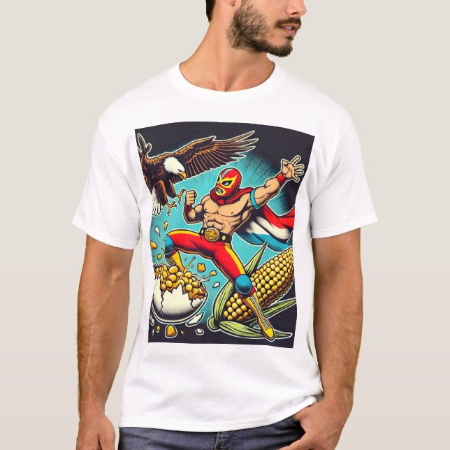 Lucha Libre Tshirt T Shirt (Framsida)