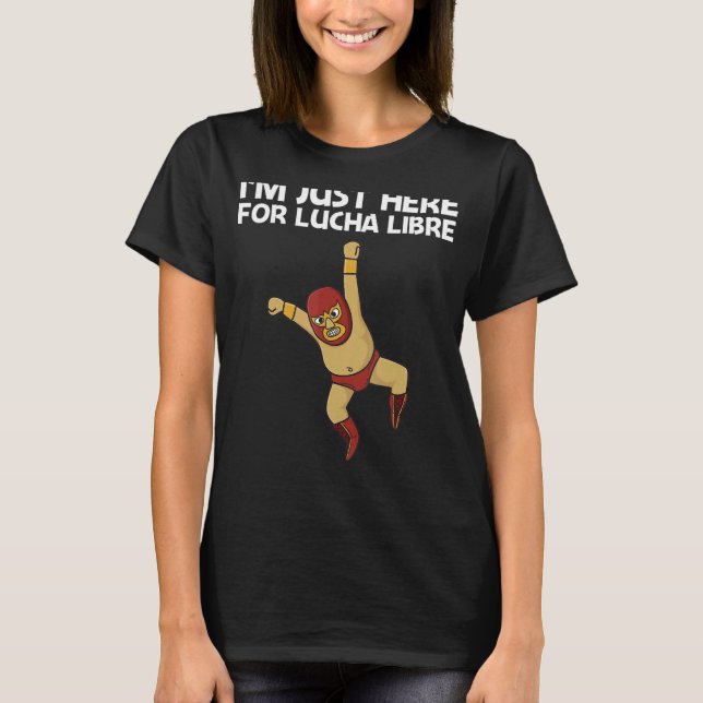 Lucha Libre utformar Manar Kvinnor i mexikanska br T Shirt (Framsida)
