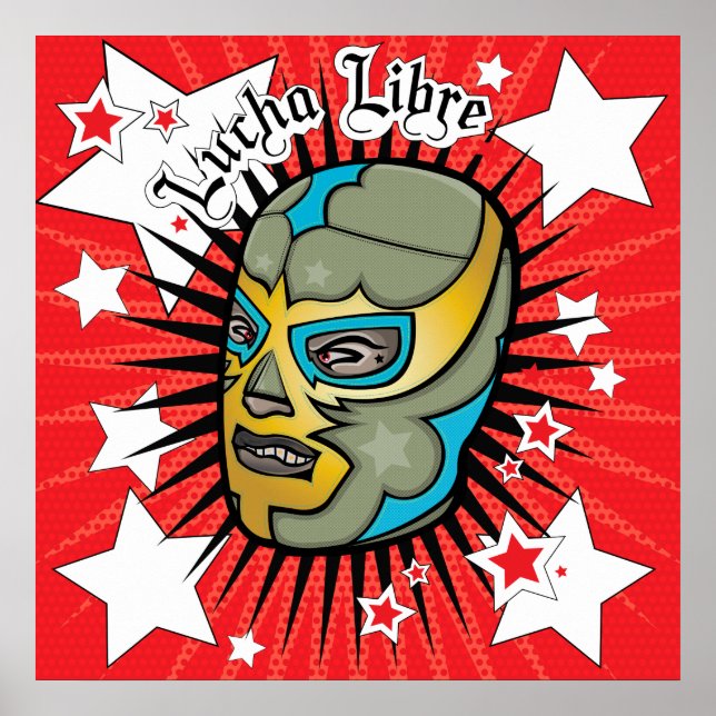 Lucha Libre Wrestler Colassal Poster! Poster (Framsidan)