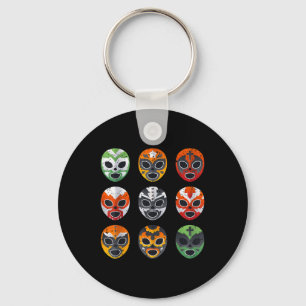 Lucha Libre Wrestling Mask Cinco De Mayo Mexican B Nyckelring