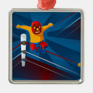 luchador julgransprydnad metall