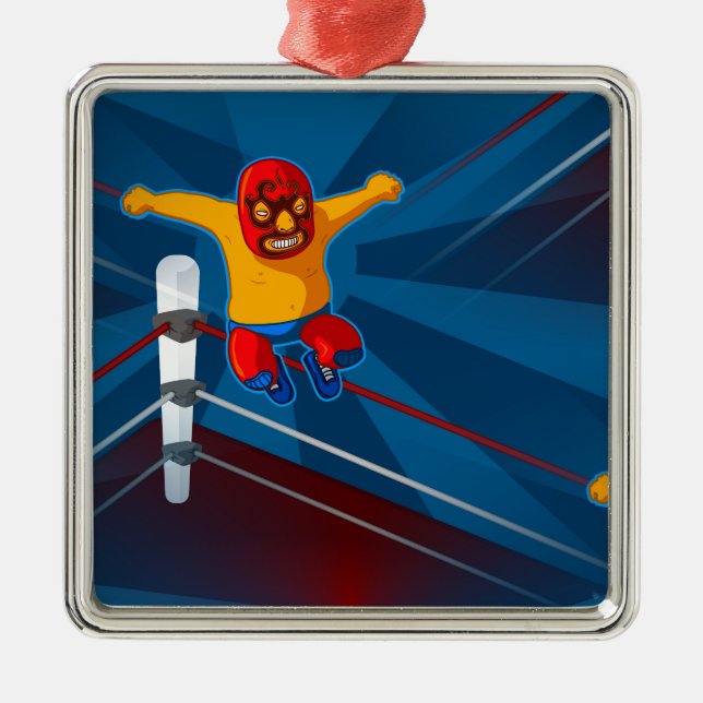 luchador julgransprydnad metall (Framsidan)